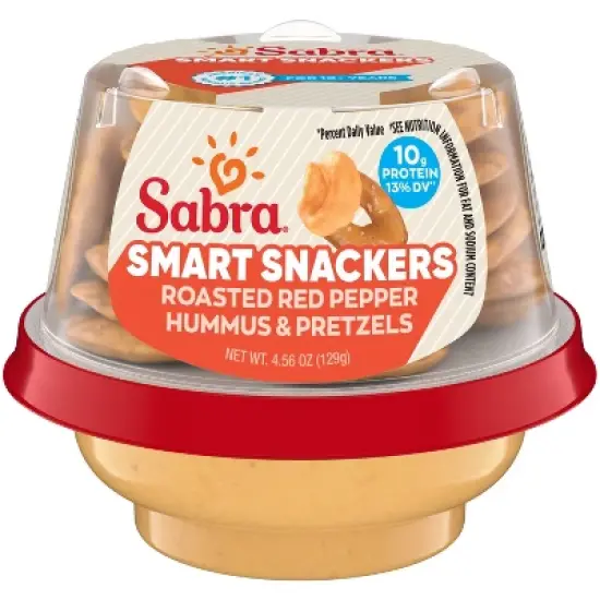 Sabra Roasted Red Pepper Hummus Snacker - 4.56oz image {6}