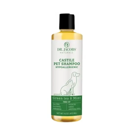 Dr Jacobs Naturals Castile Pet Shampoo Green Tea & Mint - 16 oz image {3}
