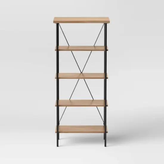 Mixed Material Media Tower Bookcase Natural - Room Essentials&trade; image {3}