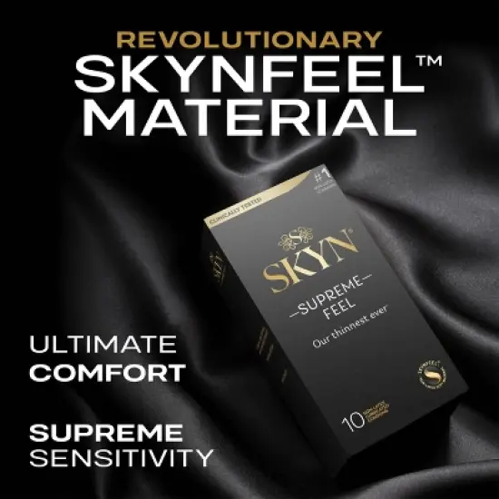 SKYN Supreme Non-Latex Lubricated Condoms - 30ct image {2}