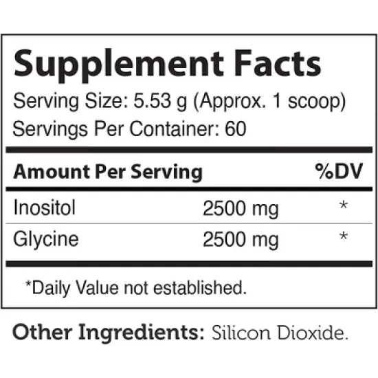Zahler Inositol & Glycine Supplement Powder, Mood & Nervous System Support for Women, Kosher, Gluten Free, Dairy Free, Soy Free - 60 Servings image {2}