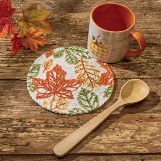 Park Designs Fall Leaves Printed Braided Trivet Set 8" image {2}