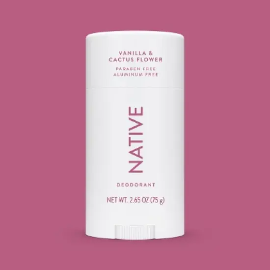 Native Solid Deodorant for Women & Men - Vanilla & Cactus Flower - 2.65oz image {7}