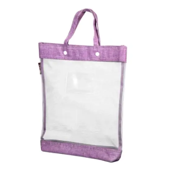 Unique Bargains Nylon Mesh Transparent Document Bag with Handle 13.4" x 11.6" image {11}