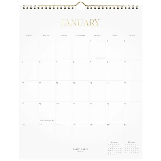 Sugar Paper Essentials 2026 15.125x12" Wall Calendar image {4}
