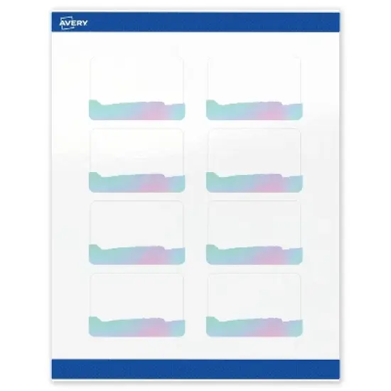 Avery Rectangle Shipping Labels, Watercolors Design, 2" x 3", 80ct image {8}