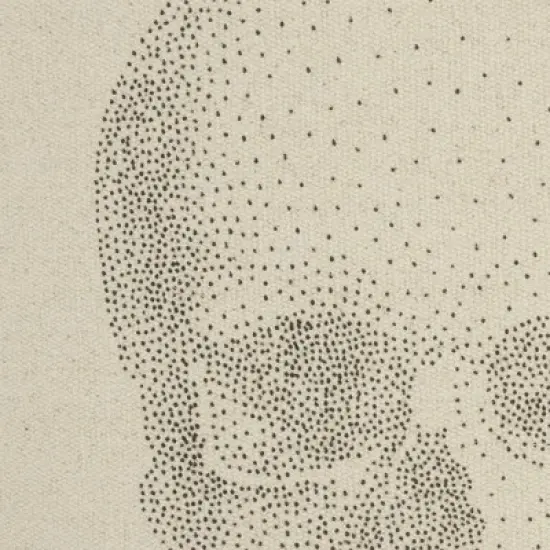 20"x20" Oversize Life Styles Printed Skull Square Throw Pillow Natural - Mina Victory image {2}