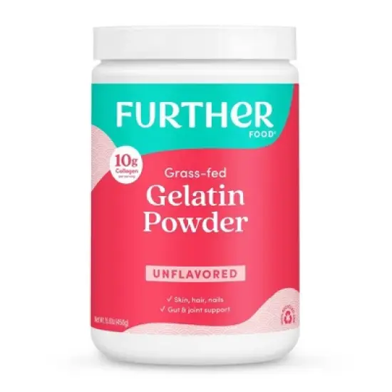 Further Food Gelatin Supplement Powder - Unflavored - 15.87oz image {3}