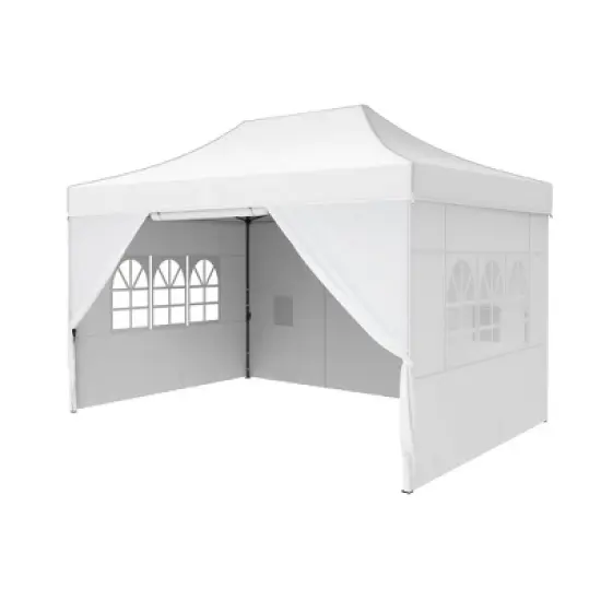 Captiva Designs 10x15 Pop Up Outdoor Commercial Heavy Duty Party Tent, White image {15}