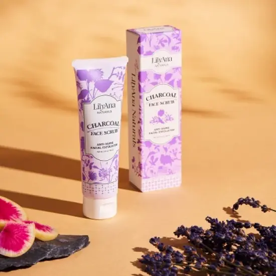 LilyAna Naturals Charcoal Face Exfoliant - 3oz image {7}
