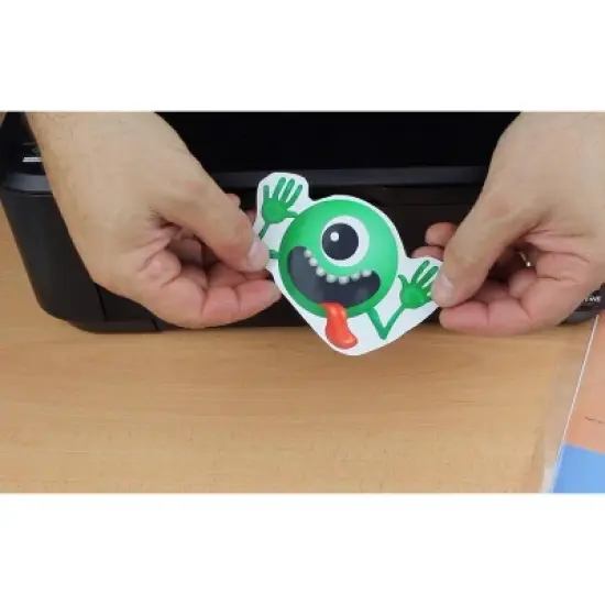 PPD Glossy Printable Sticker Paper 8.5x11" 20 sheets 120 gsm for Inkjet Printers image {4}