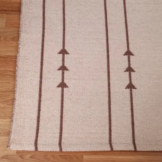 Coastal Minimalist Bohemian Arrow Indoor Outdoor Area Rug by Blue Nile Mills image {2}