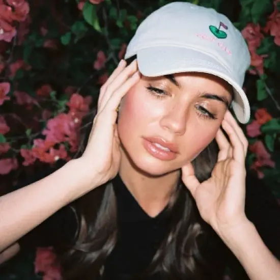 Golf Club Hat - Frasier Sterling Mint: Adjustable Cream Baseball Cap image {3}