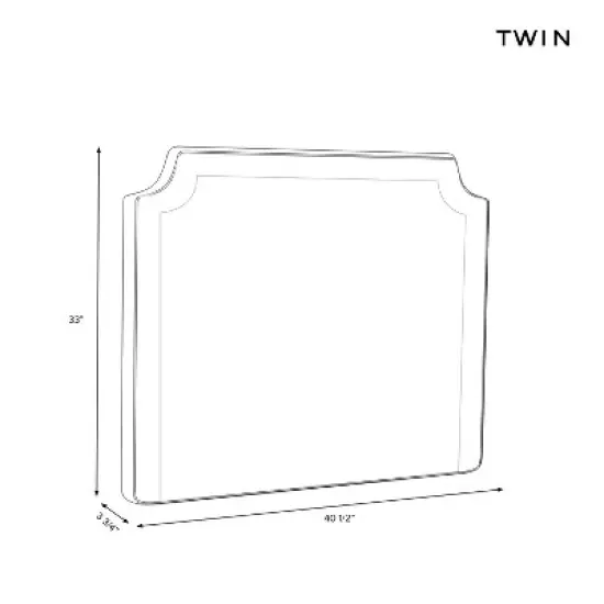 Twin Charlie Notched Border Stick-on-the-Wall Dorm Headboard USB - Threshold&trade; image {4}