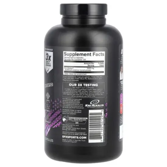 EFX Sports Kre-Alkalyn EFX, 240 Capsules (750 mg per Capsule) image {1}
