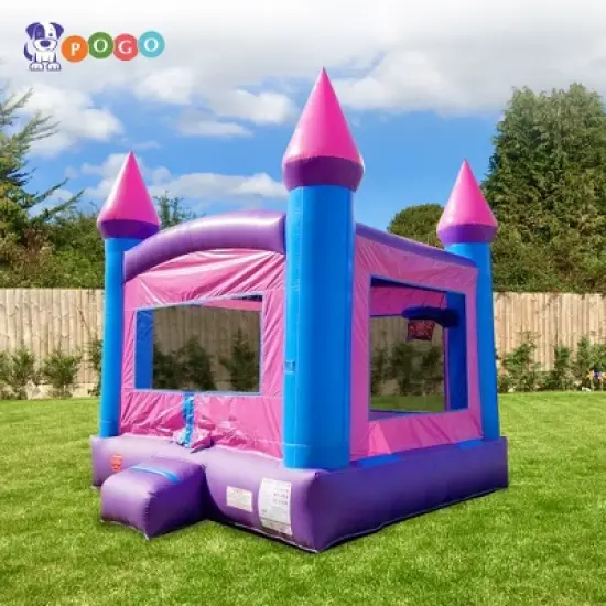Pogo Bounce House Crossover Kids Inflatable Bounce House with Blower image {5}