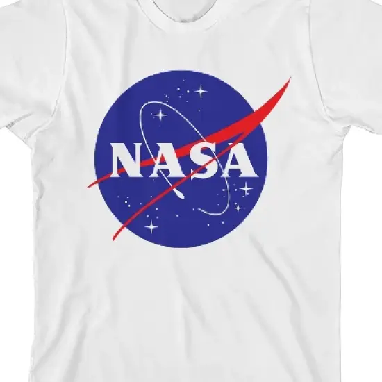 NASA Space Logo White Short Sleeve Graphic Tee Shirt Toddler Boy to Youth Boy image {1}