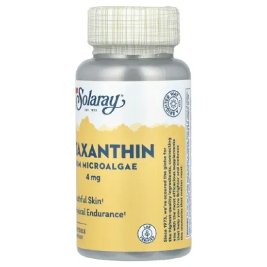 Solaray Astaxanthin, 4 mg, 60 Softgels image {3}