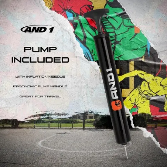 AND1 Fantom Graffiti 27.5 Rubber Basketball : Youth Sized Streetball for Indoor and Outdoor Use, Deep Channel Construction and Durability image {6}