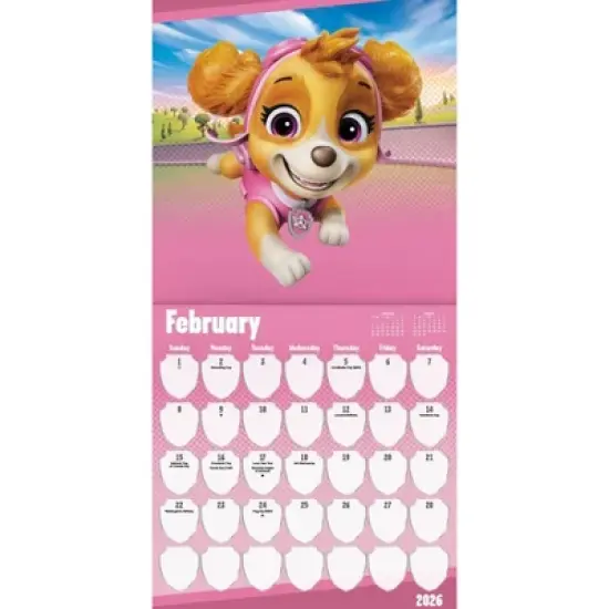 Trends International 2026 Paw Patrol 12"x12" Wall Calendar image {2}