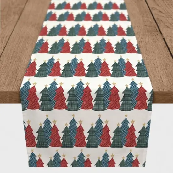 Creative Products Christmas Tree Trio 16 x 90 Cotton Twill Table Runner image {2}