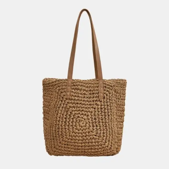 Handwoven Straw Tote Bag - Cupshe image {5}