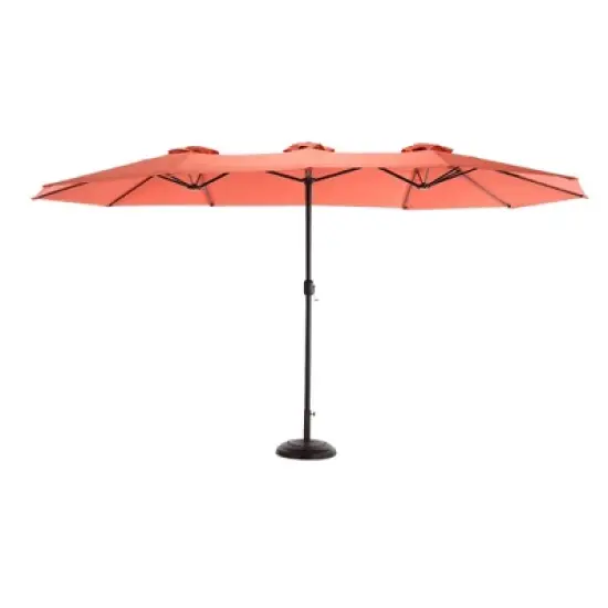 Sapphtopaz 14.8Ft Patio Umbrella Double Sided Outdoor Waterproof Large Umbrella Sun Shades with Crank for Garden, Pool, Backyard, Patio image {9}