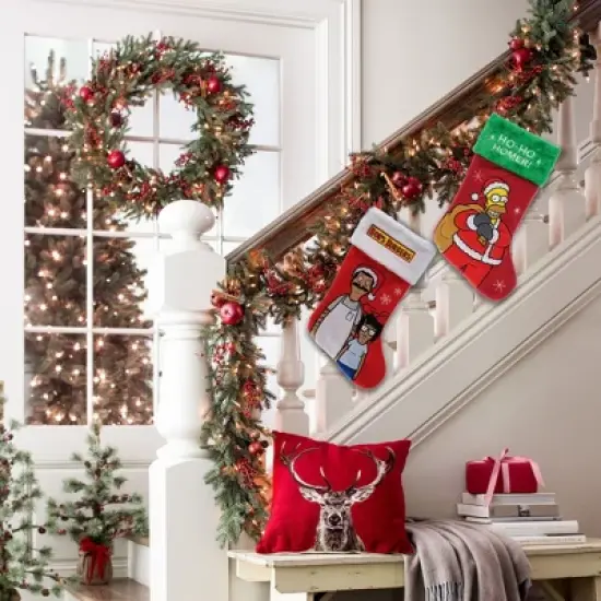 The Simpsons Applique Holiday Stocking 20" image {3}