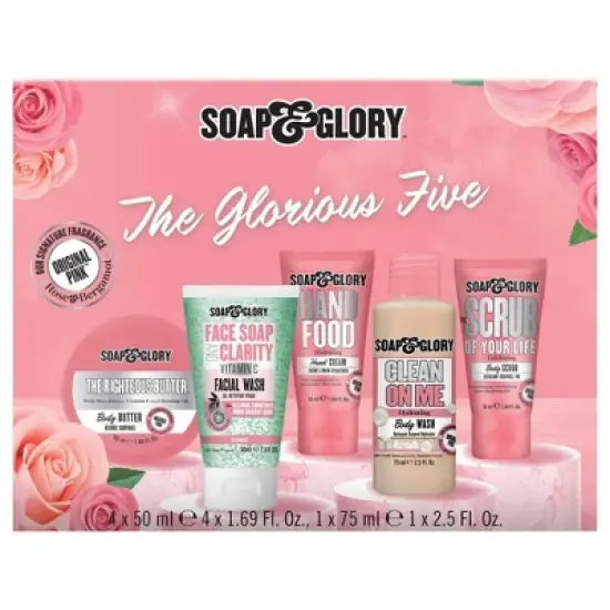 Soap & Glory The Glorious Bath and Body Skincare Gift Set - 5ct image {3}