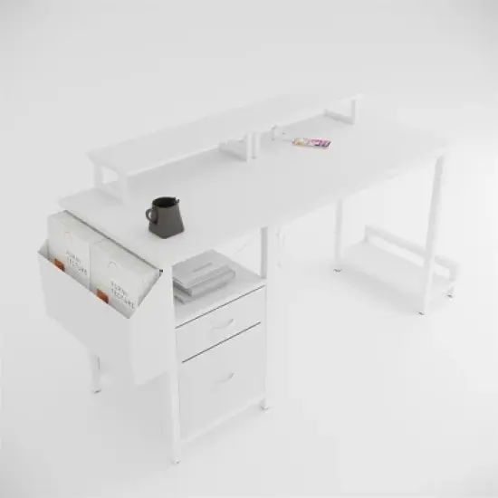 XINGHANZHENXUAN Multifunctional Computer Desk, Adjustable Home Office Gaming Table image {11}