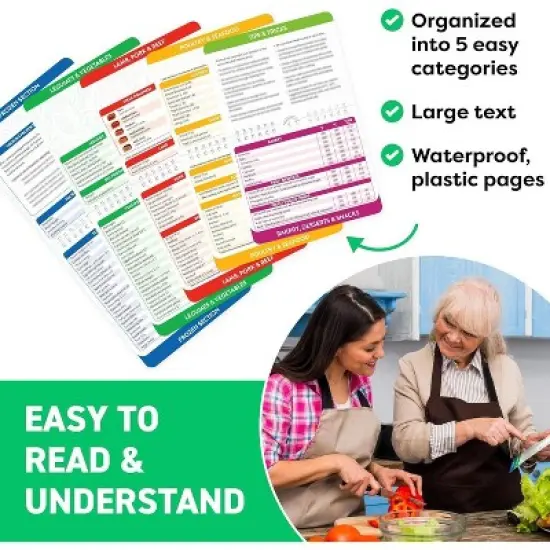 Maison Products Air Fryer Cheat Sheet Magnets Cooking Guide Booklet - Air Fryer Cookbooks - Air Fryers Kitchen Gifts Gadgets image {2}