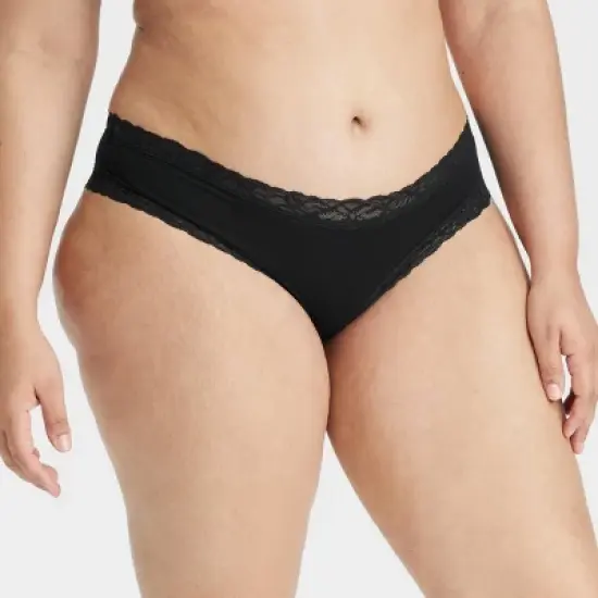 Women's Cotton Blend Cheeky Underwear with Lace - Auden&trade; image {3}