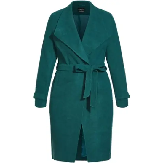 Women's Plus Size So Chic Coat - alpine | CITY CHIC image {2}