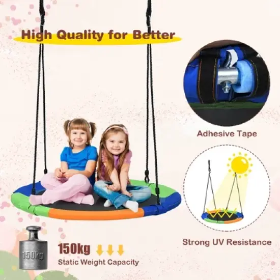 Costway 40'' Flying Saucer Tree Swing Indoor Outdoor Play Set Kids Gift image {5}