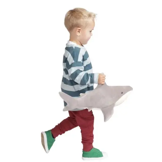 Manhattan Toy Snarky Sharky Velveteen Sea Life Toy Shark Stuffed Animal, 16" image {7}