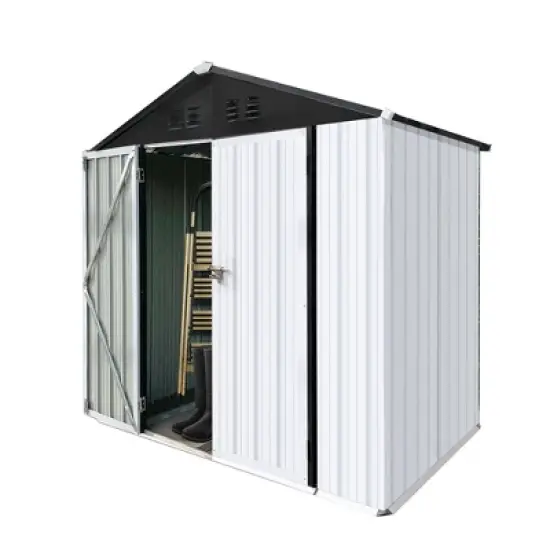 XINGHANZHENXUAN Outdoor Metal Storage Shed, Fireproof, Rot Resistant & Termite - Proof for Storage, Workshops image {10}