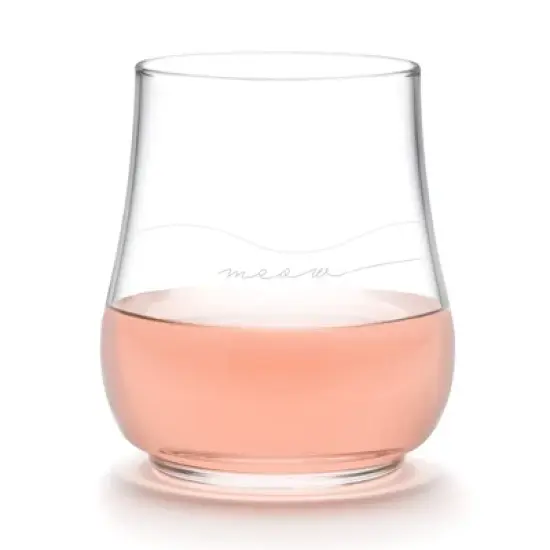 Libbey Modern Pets Meow All Purpose Glasses, 17 ounce, Set of 4 image {5}