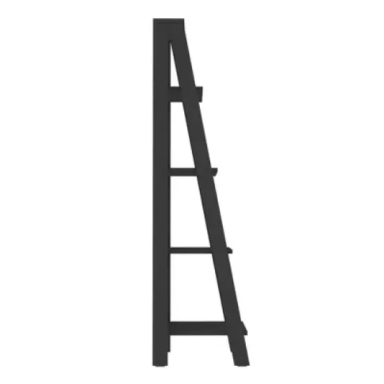 55" Thatcher Transitional Wood 4 Shelf Ladder Bookshelf - Saracina Home image {4}