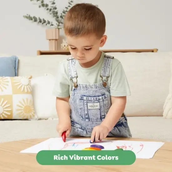 Tiger: Eco Crayons, 6 Rainbow Color, Ergonomic Crayons for Kids, Ages 2+ image {4}