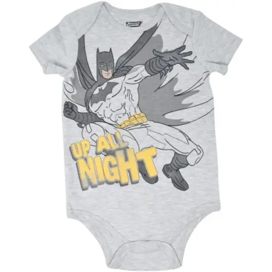DC Comics Justice League The Flash Superman Batman Baby 3 Pack Bodysuits Newborn to Infant  image {3}
