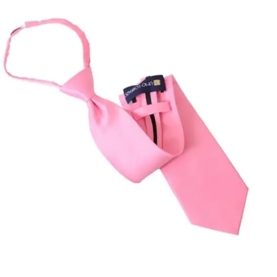 Men's Solid Color Pre-tied Zipper Necktie image {30}