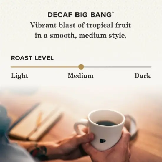 Peet's Coffee Decaf Big Bang Medium Roast Ground Coffee - 10.5oz image {2}