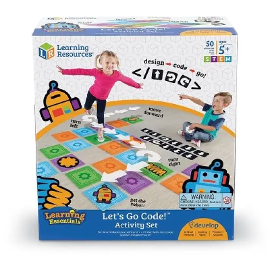 Learning Resources Let's Go Code! Activity Set, 50 Pieces, Ages 5+ image {3}