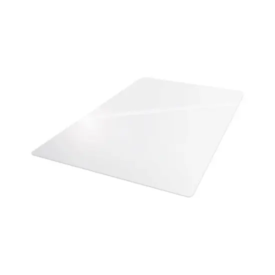 Vinyl Rectangular Chair Mat for Hard Floor Clear - Floortex image {10}