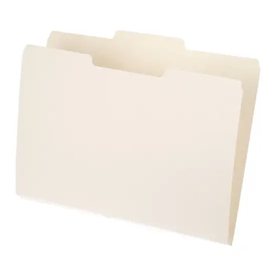 Unique Bargains Classroom Home Office Paperwork 1/3 Cut Tab Letter Size Manila File Folders Beige image {6}