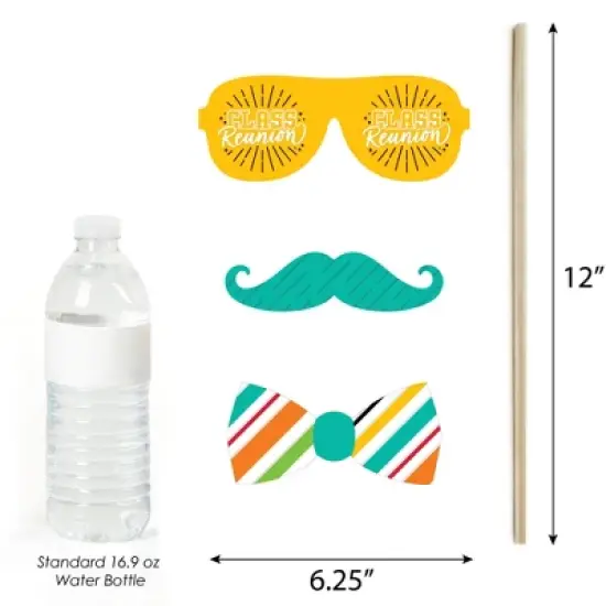 Big Dot of Happiness Still Got Class - High School Reunion Party Photo Booth Props Kit - 20 Count image {3}