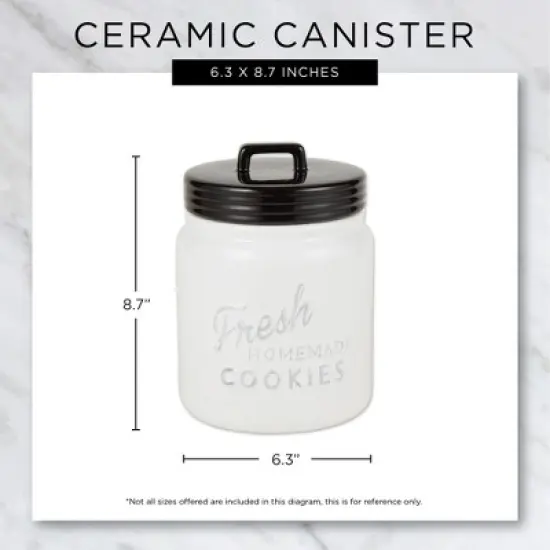 Design Imports Dark Green Ceramic Cookie Jar image {9}