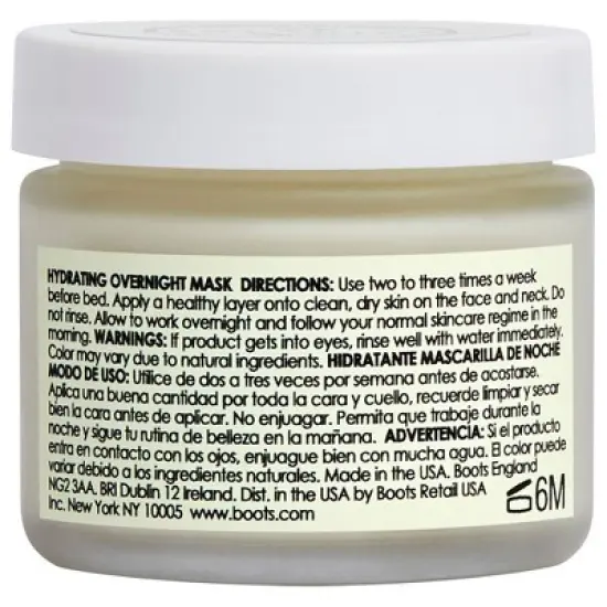 Botanics Simply Calm Hydrating Overnight Mask for Stressed Skin - 1.69 fl oz image {2}