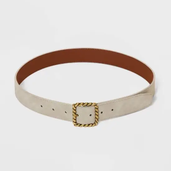Women's Buckle Belt - Universal Thread&trade; Taupe image {2}