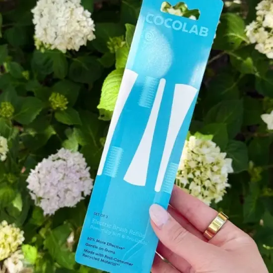 Cocolab Electric Brush Head Refills with Extra Soft and Gentle Bristles - 3pk image {8}